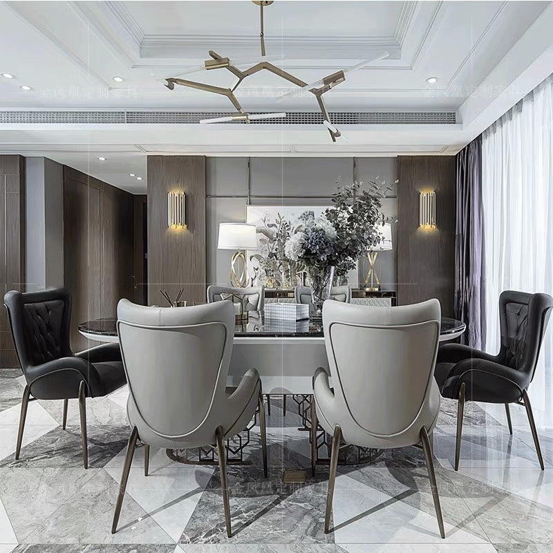 Contemporary Luxury  design Versacee Marble Dining Table Rectangular Table