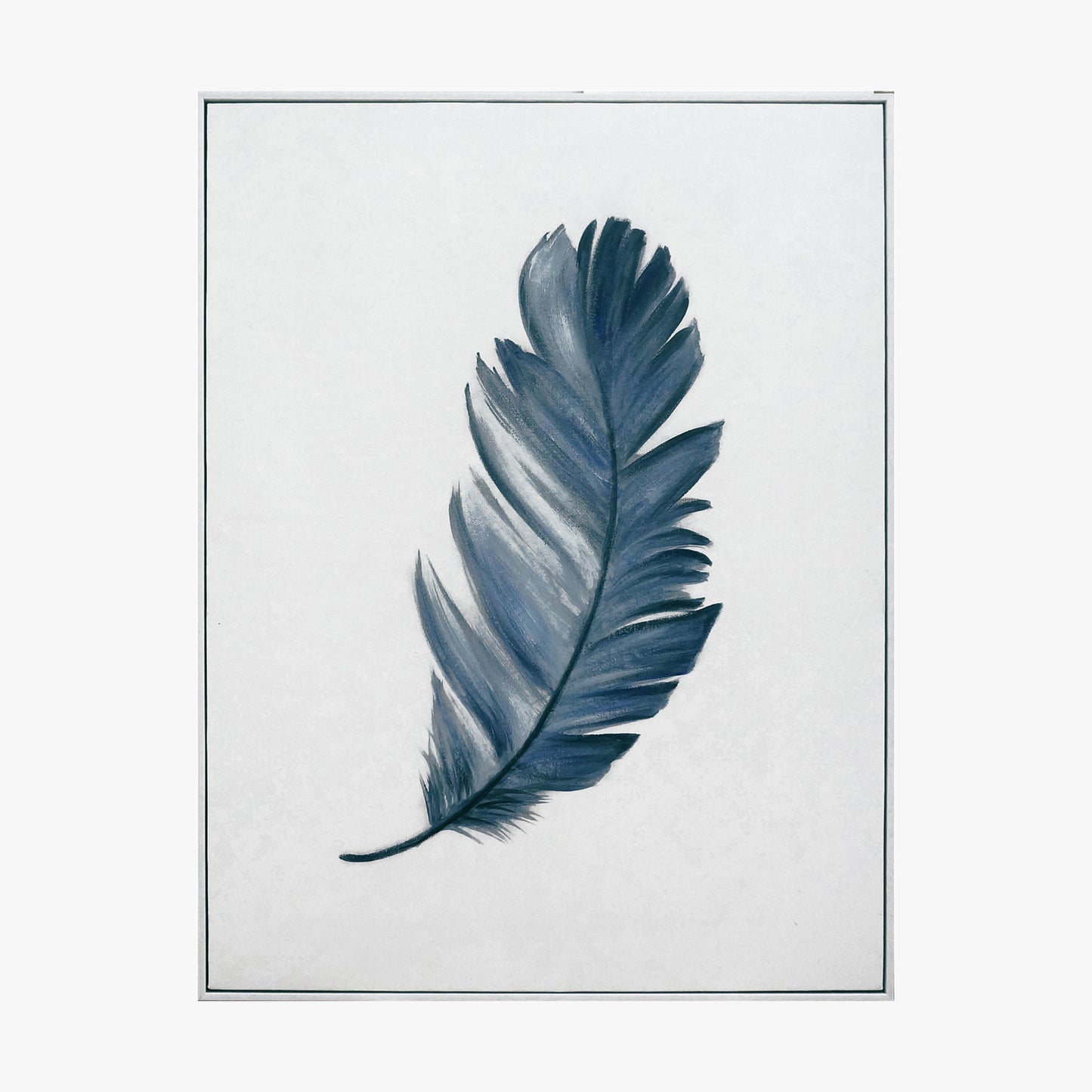 Framed Wall Art - Blue Feather