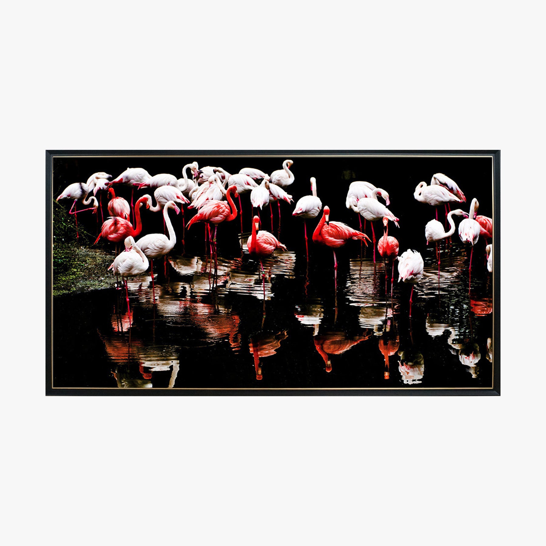 Crystal Painting - Flamingos, Red and White