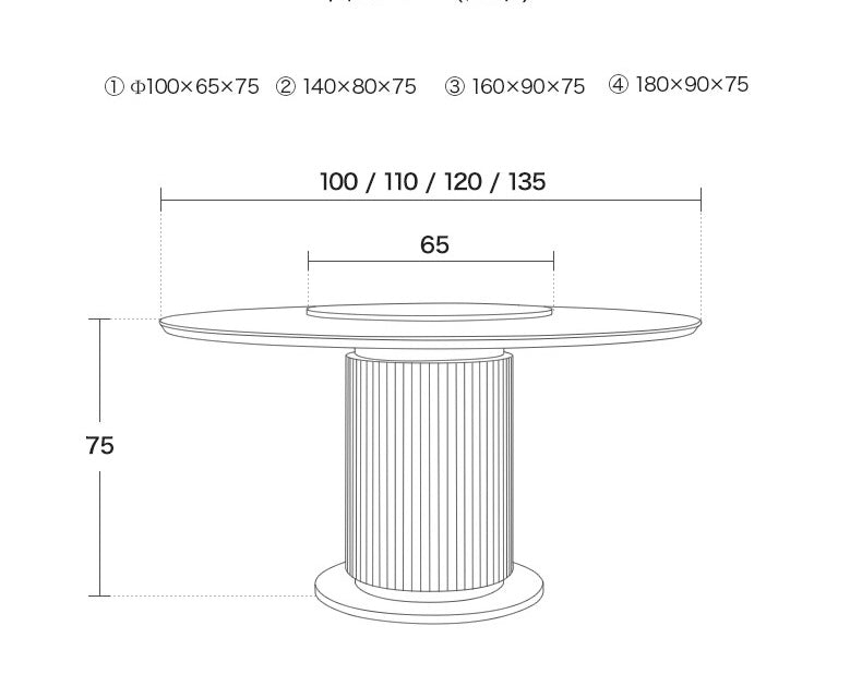 Luxury Contemporary design Marble Dining Table Round Table