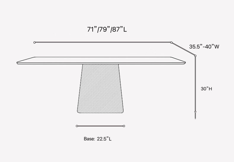 Contemporary Italy design stone  top with Bronze stainless steel base dining table