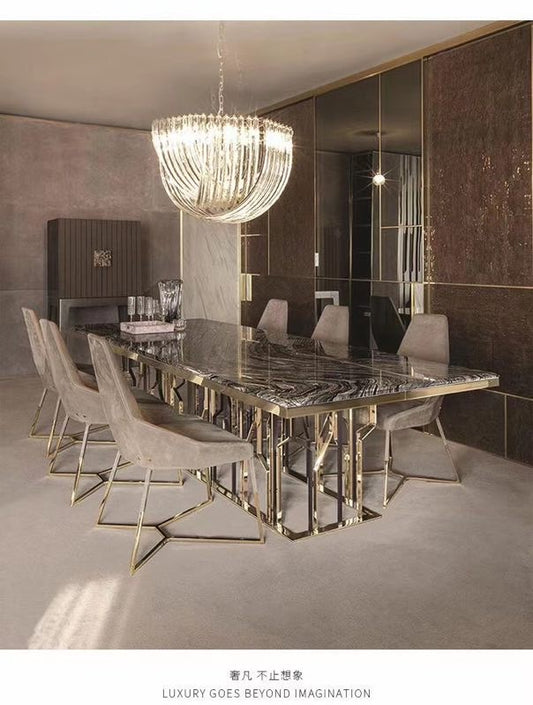 Luxury Contemporary design  Marble Dining Table Rectangular Table
