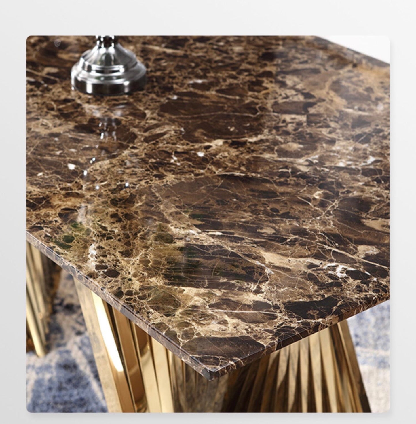 Luxury Contemporary design  Marble Dining Table Rectangular  Table