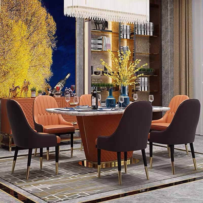 Luxury Contemporary design  Marble Dining Table Rectangular Table