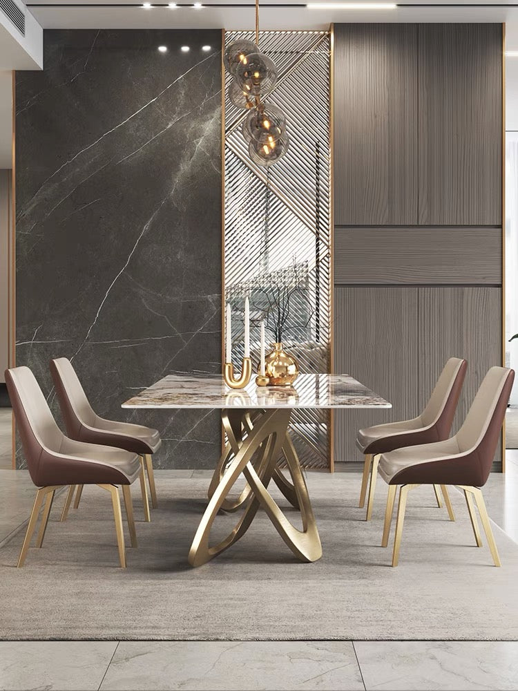 Luxury Contemporary design Marble Dining Table Rectangular Table