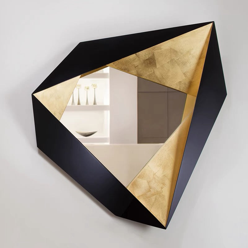 Contemporary European Style Modern Luxury Metal Wall Decor Decorative Mirror