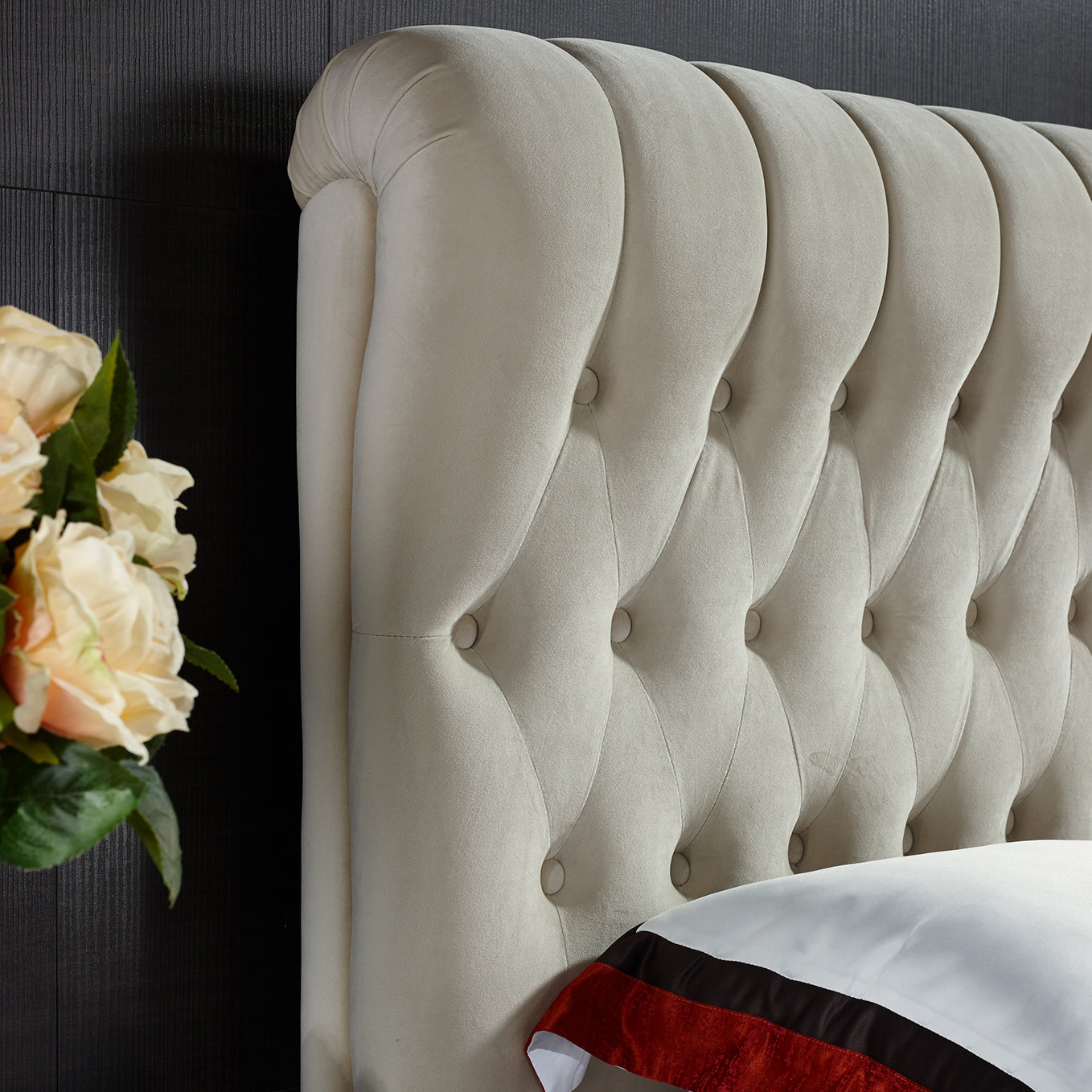 Luxurious Velvet Bed - King Size