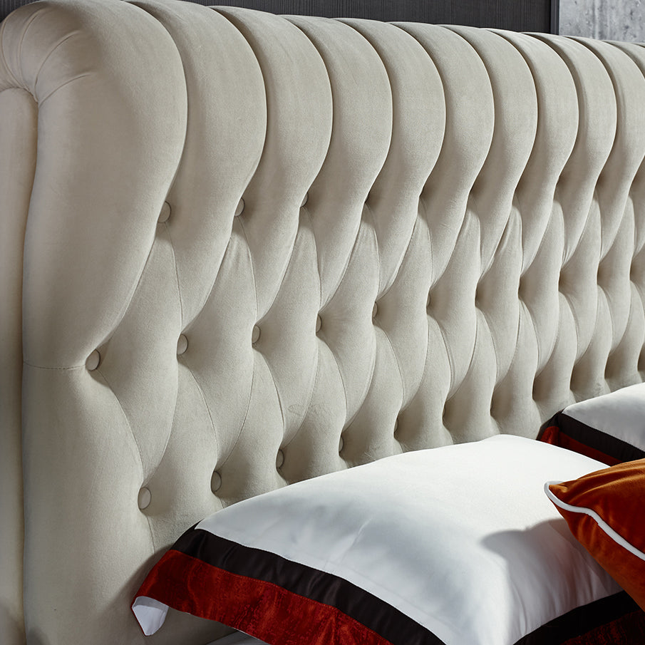 Luxurious Velvet Bed - King Size