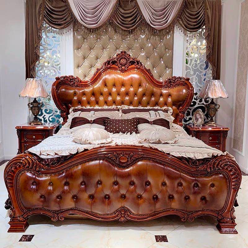 Chantelle California King Bed - 2000CK_KIT - Red cargo and antique red orange skin