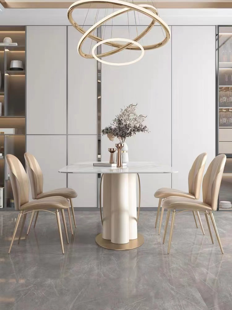 Contemporary sintered stone dining table