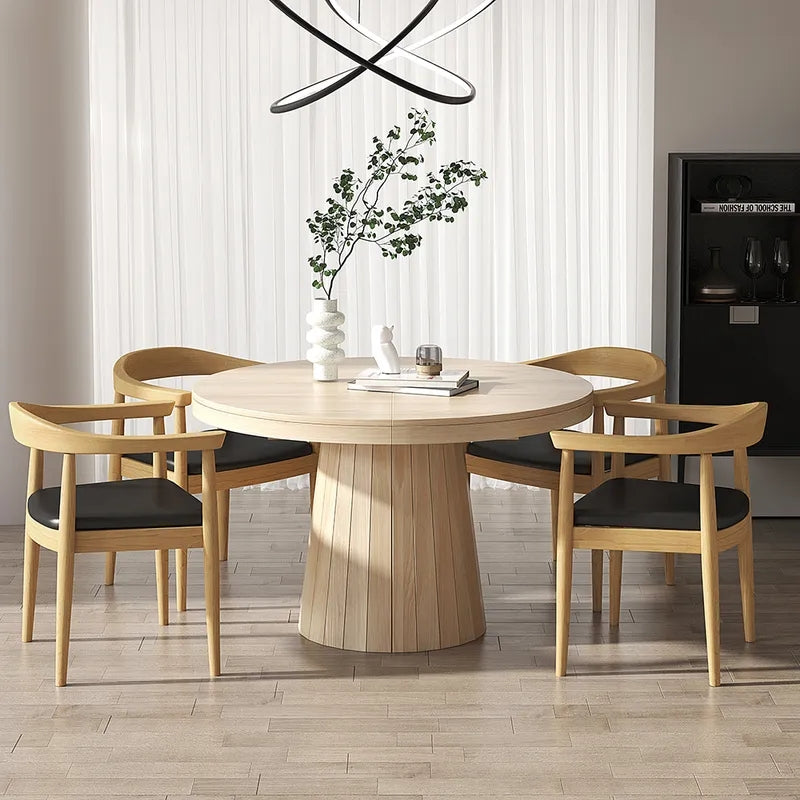 Curved back discount dining chair wood