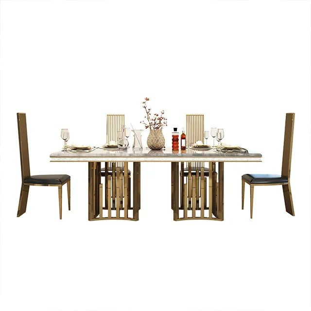 Luxury Contemporary Design Marble Dining Table Rectangle Table
