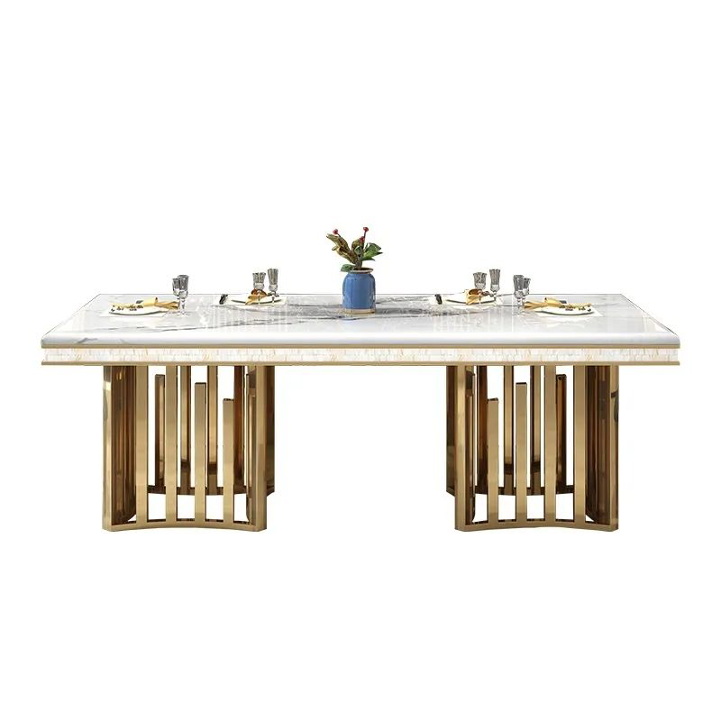 Luxury Contemporary Design Marble Dining Table Rectangle Table